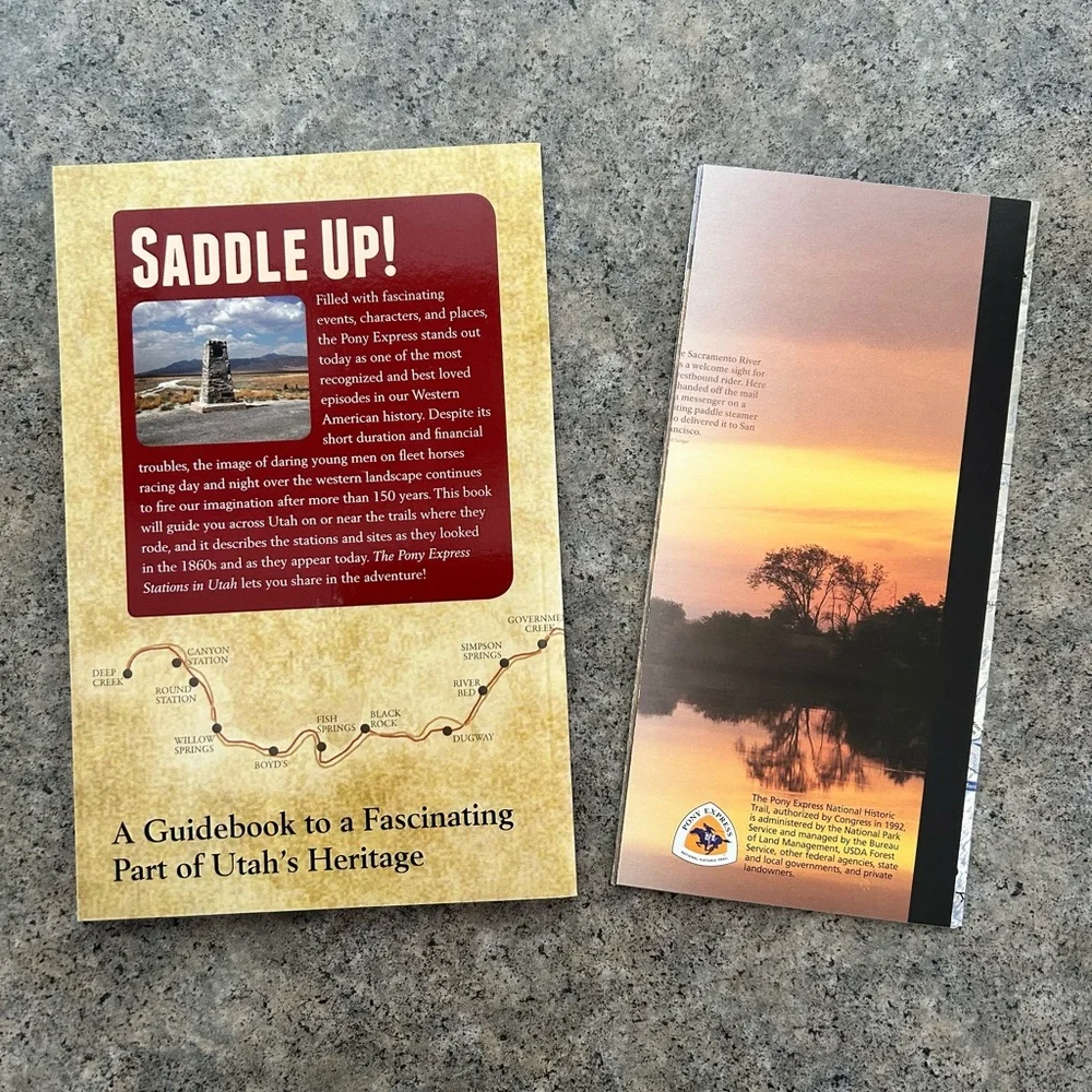 📕 Autographed The Pony Express Stations in Utah [Hearty], Western Decor Book